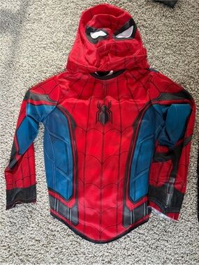 Red Spider Superhero Kids Costume Hood